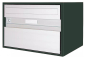 Preview: Briefkasten Huber Aluminium 300/400 Dunkelgrün metallic IGP 65780 MP Klassische Fornt